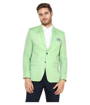 Hangup Green Solid Casual Blazers - 40