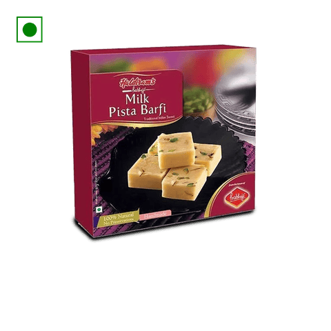 Haldiram's Prabhuji Sweets - Milk Pista Barfi, 300 gm Pack
