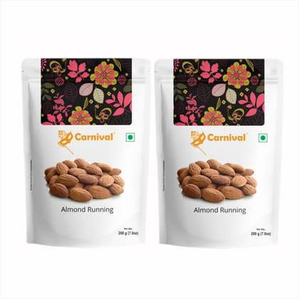 Carnival Almonds - Running 200g * 2 (Pack of Two)