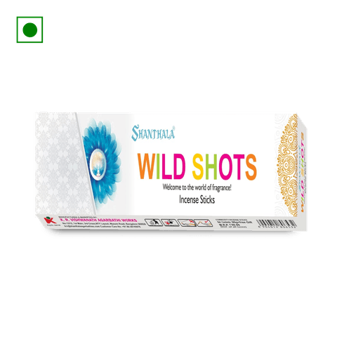 Shanthala Wild Shots Incense Sticks, 90 gm Box