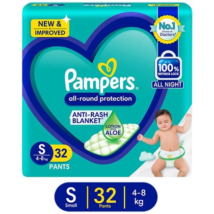 Pampers Diaper Pants Small, 32 Pcs