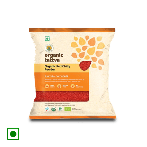 Organic Tattva Organic Red Chilly Powder, 200 gm Pouch