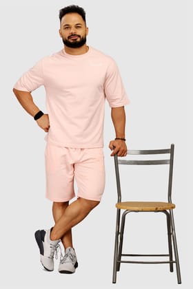 Oversized Shorts Pink-S