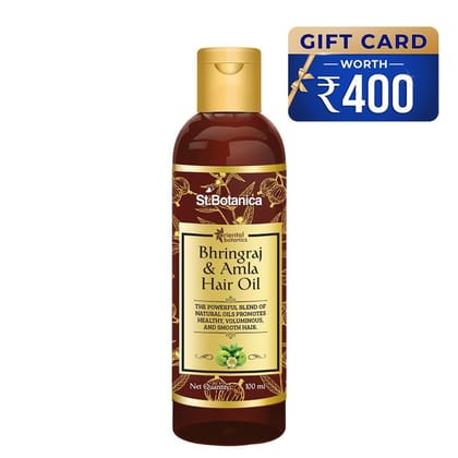 Bhringraj & Amla Hair Oil, 100ml With 400 Gift Card