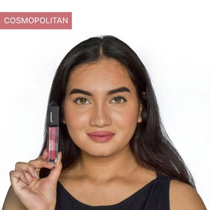 Love Earth Liquid Mousse Lipstick  - Cosmopolitan Matte Finish | Lightweight, Non-Sticky, Non-Drying,Transferproof, Waterproof | Lasts Up to 12 hours with Vitamin E and Jojoba Oil - 6ml
