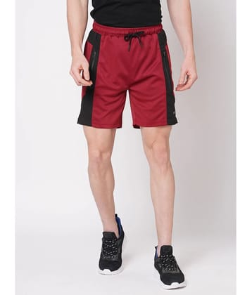Fitz - Red Polyester Men's Shorts ( Pack of 1 ) - None