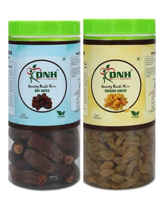 DRY FRUITS COMBO 300 GRAMS PACK 150 X 2 PC    DATES | RAISINS       - Boosts Energy, Improves Digestion