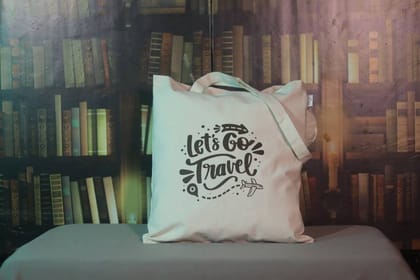 gift a joy Lets Go Travel tote bag Multipurpose Bag  (Beige, 10 L)