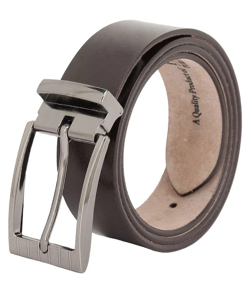 RUNSI INTERNATIONAL Brown Leather Formal Belt - 36