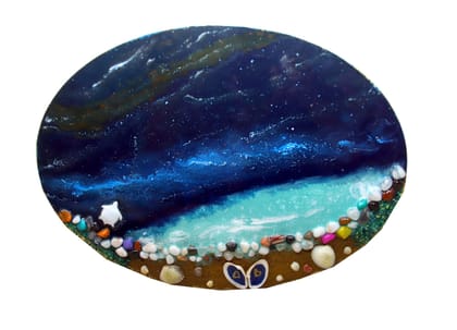 Blue Resin Nameplate