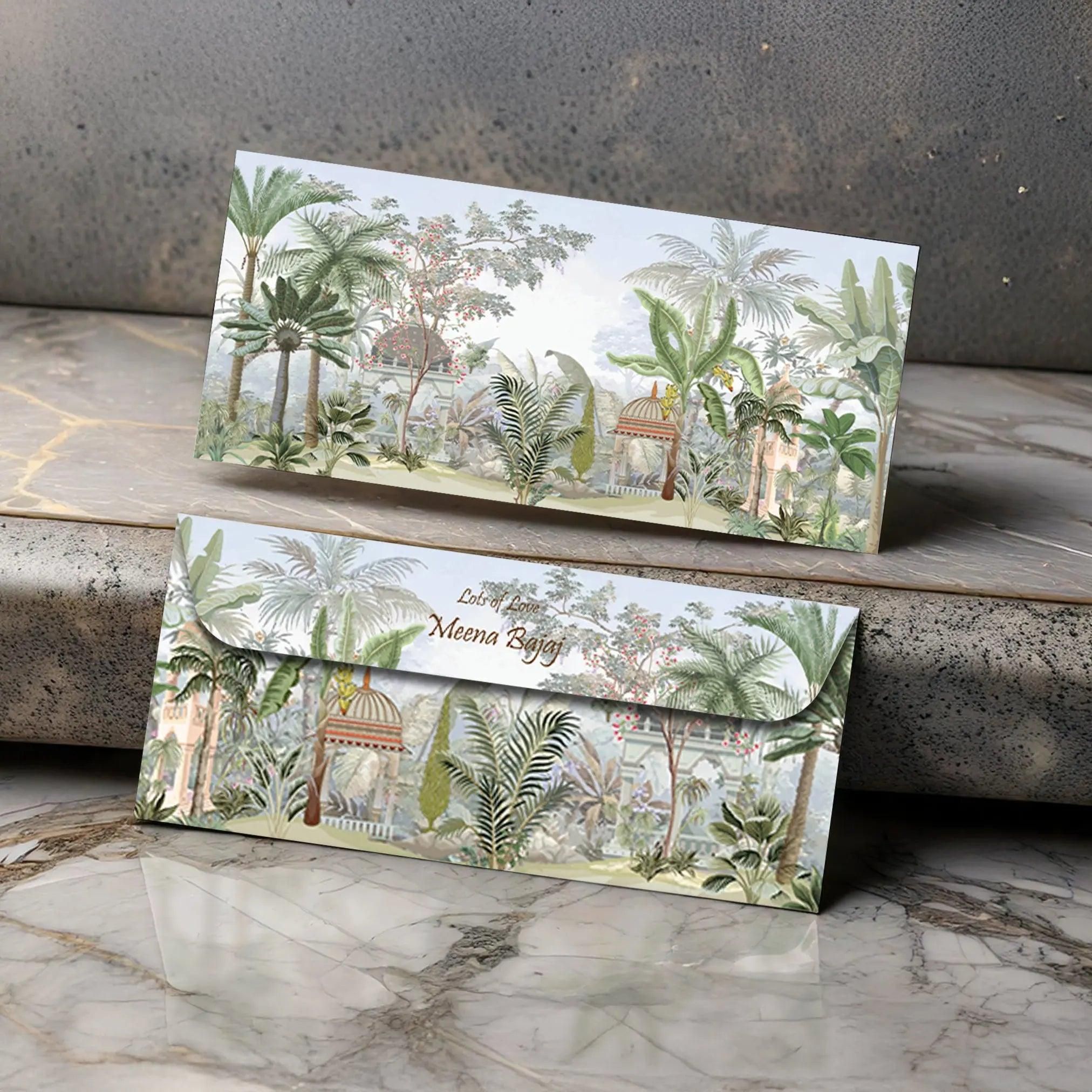 Personalised Money Envelopes -Vintage Garden Theme - Set of 20