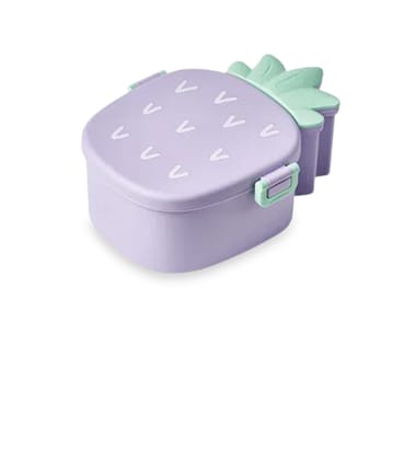 Pineapple Lunch Box |3 Compartment |Use For Kids School