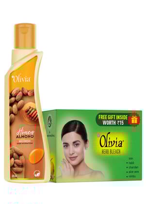 Herb Bleach 60g + Honey Almond Moisturizer 100ml
