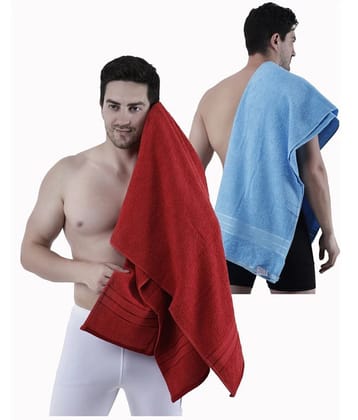 Dollar Cotton Striped 500 -GSM Bath Towel ( Pack of 2 ) - Multicolor - Multicolor