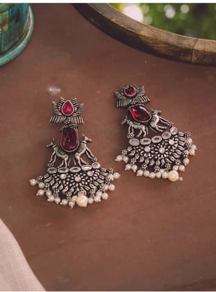 Sanjana Earrings-Silver