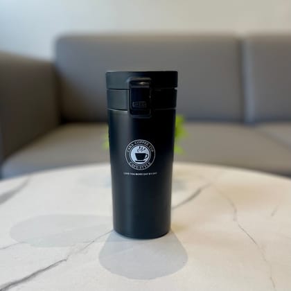 Vacuum Insulation Cup with Lid - 380 Ml-Matte Black