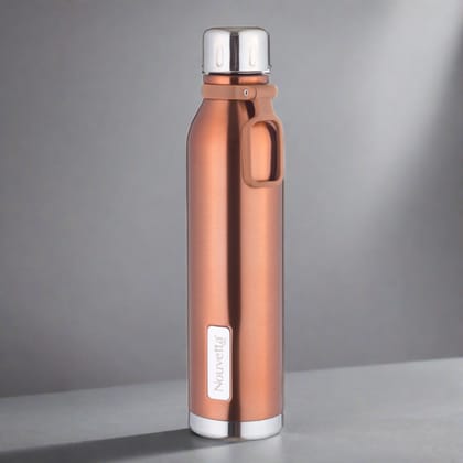Nouvetta Spice Double Wall Stainless Steel Flask Bottle, 750 ml-Copper
