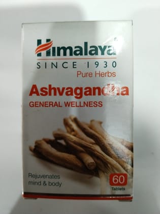 Himalaya Pure herbs Ashvagandha General wellness Rejuvenates Mind & body 60 Tablets 