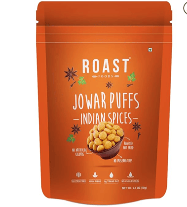 Roast Foods Jowar Puff Indian Spices