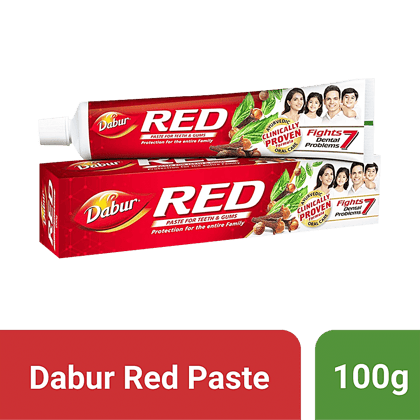 Dabur Red World's No.1 Ayurvedic Fluoride Free Toothpaste, 100 G(Savers Retail)