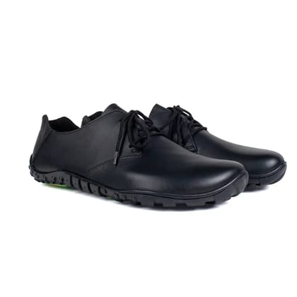 Baer URBN Leder Exekutive Barefoot Shoes for Men & Women - Black (Vibram Sole)-4
