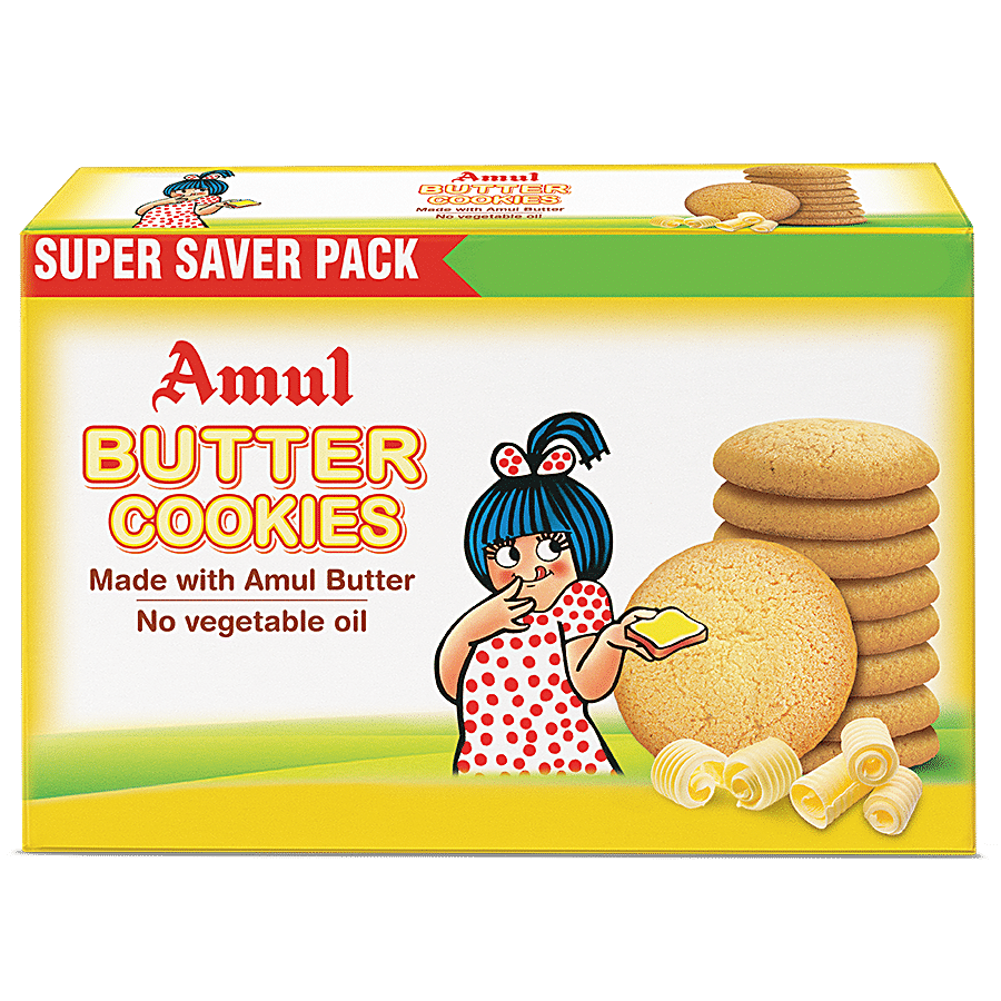Amul Butter Cookies, 300 G Mono Carton