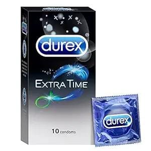 Durex Extra Time Condoms for Men  10 Count
