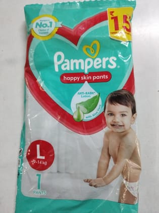 Pampers happy skin pants aloe vera   L 9-14kg 