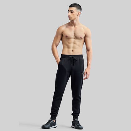 Joggers for men / Cotton Track Pant for Men-Black / XL