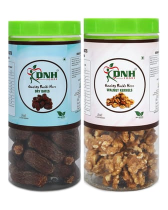 DRY FRUITS COMBO 300 GRAMS PACK 150 X 2 PC    DATES | WALNUT       - Boosts Energy, Supports Brain Health