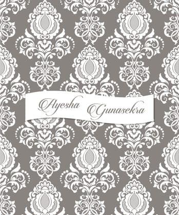 Personalised Folders  - Damask-Grey