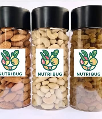 Nutri Bug Almond, Cashew, Raisin Combo (100gm x 3)