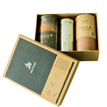 Gift Box - Filter added with Mysuru Coffee powder and Bella