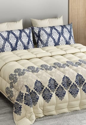 RANGRITI-160TC PREMIUM COTTON BEDSHEET-BEDSHEET SET / BLUE / KING