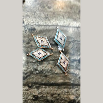 Evil Eye Gold Blue American Diamond Crystal Centre Pcs For Women-SILVER