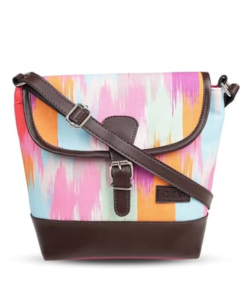 CYW Sling Bag Canvas Set of 1 ( Multicolor ) - Multicolor