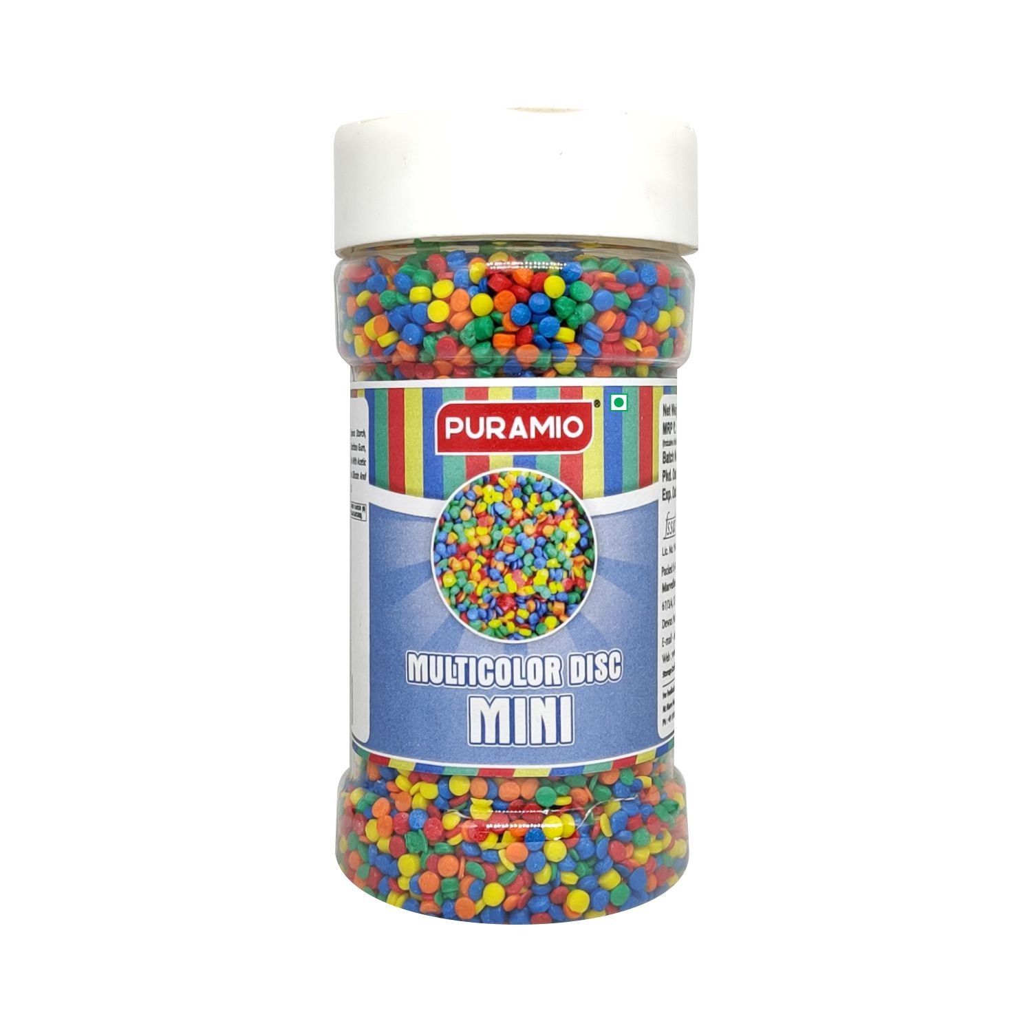 Puramio Multicolor Disc - Mini For Cake Decoration, 125 gm