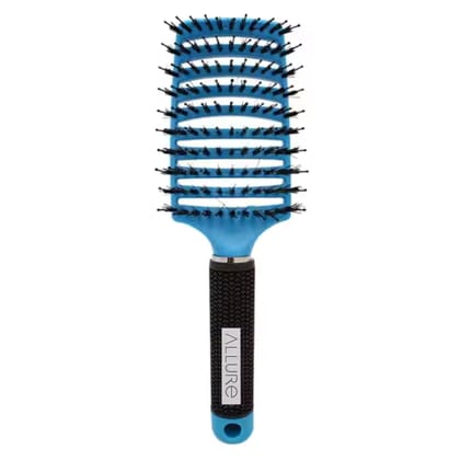 Allure Boar Bristles Detangling Hair Brush For Hair Styling - Assorted Colours Allure Boar Bristles Detangling Hair Brush For Hair Styling - Assorted Colours