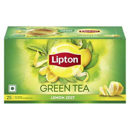 Lipton Lemon Zest Green Tea Bags 25 Pieces