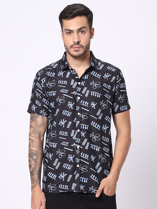 Conversational Printed Classic Casual Shirt
