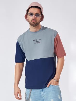 Dolphin Sliver Grey Oversized T-shirt-L