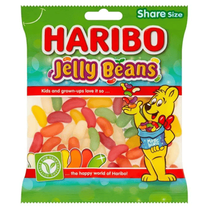 Haribo Jelly Beans Share Size Bag Pouch