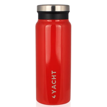 Yacht Vacuum Insulated Hot & Cold Double-Wall Thermosteel Bottle, Bolt, Red, 500 ml Flask