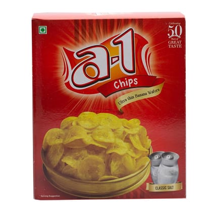 A1 Chips Banana Wafers - Ultra Thin, Classic Salt, 180 gm