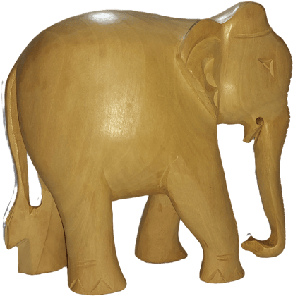 Bharat Traders Wooden Elephant Plain - 4