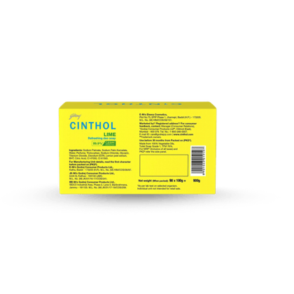 Cinthol Lime Refreshing Deo Soap, 900 gm Box