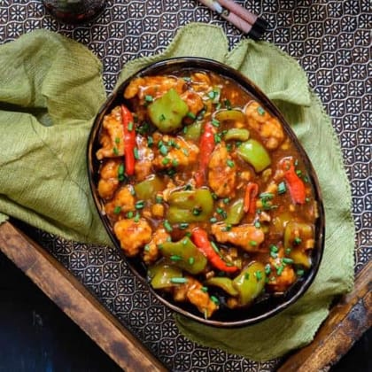 Chilli chicken gravy (10 pcs)