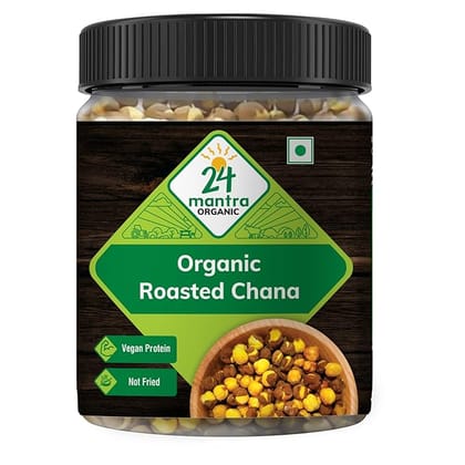 24 mantra Organic Roasted Chana Plain 185G