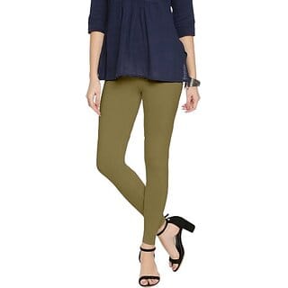 SHE PURE LUXURY WEAR Ankle Length  Ethnic Wear Legging  (Green, Solid)