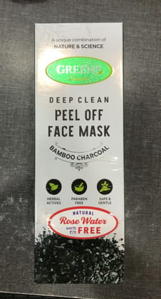 GREENS FACE MASK 120ML CHARCOAL